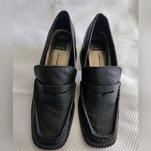 Dolce Vita Classic Black Leather Loafers